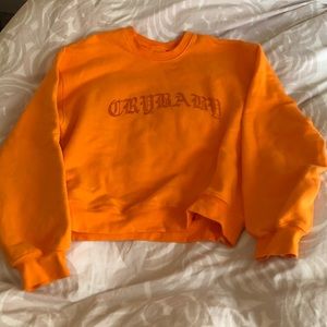 Old English Rhinestone Crewneck Crybaby